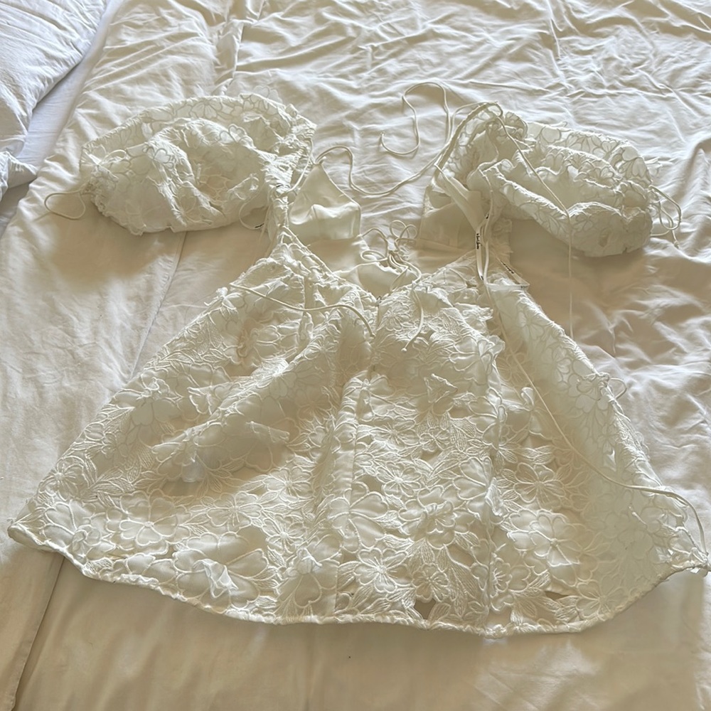 For Love & Lemons Leighton Mini Dress size XS - Picture 7 of 8